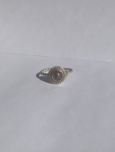 0.81 Carat Round Natural Diamond Ring set in Sterling Silver